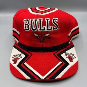 Vintage Chicago‎ Bulls Hat Men Red Green Jersey TEI NBA Snap Back Cap